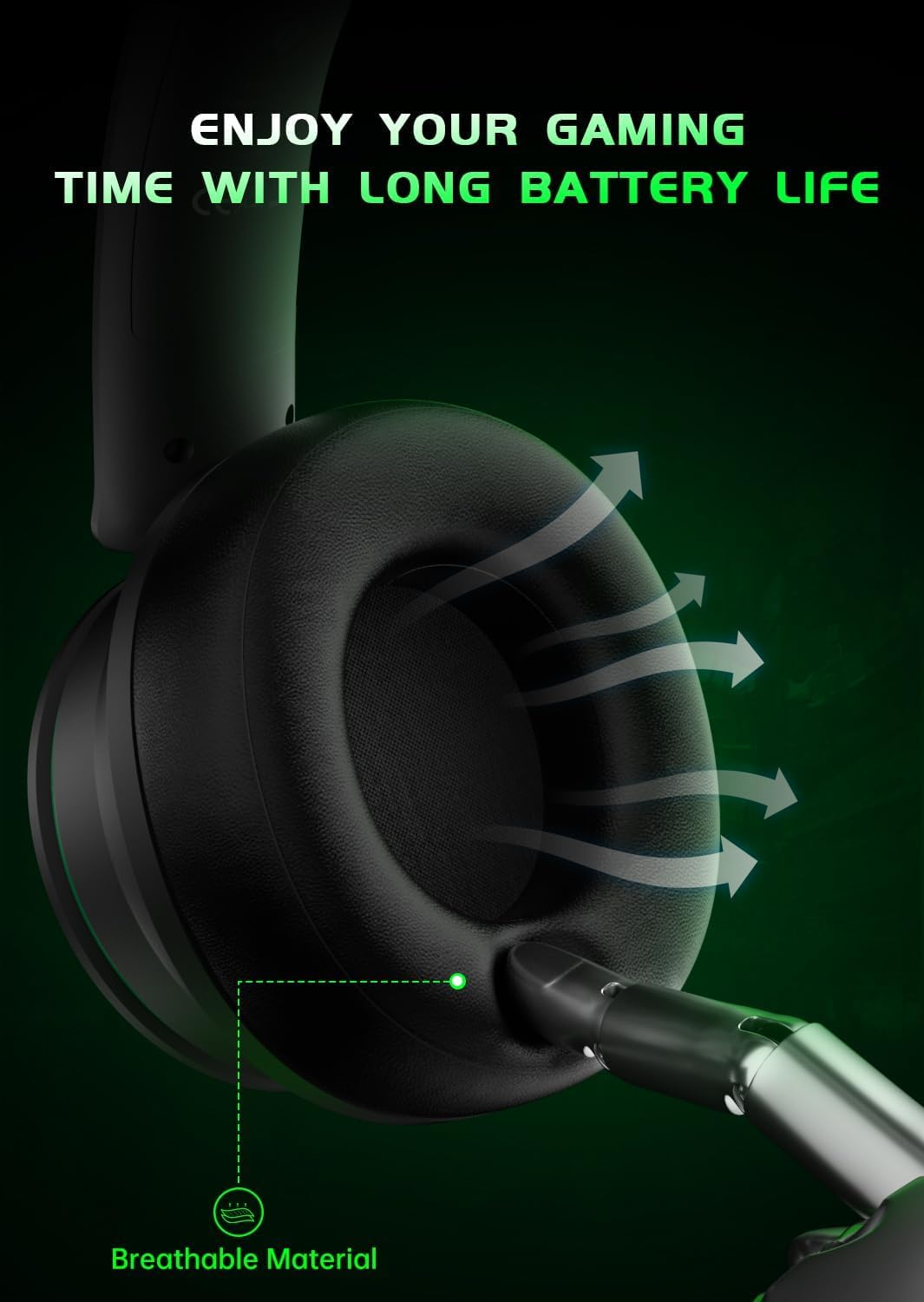 RYR Captain 200 Wireless Gaming Headset for Xbox Series X|S, PS5 & PC, 3D Surround Sound, ENC Mic, 45H Battery - NSD Gaming Supply