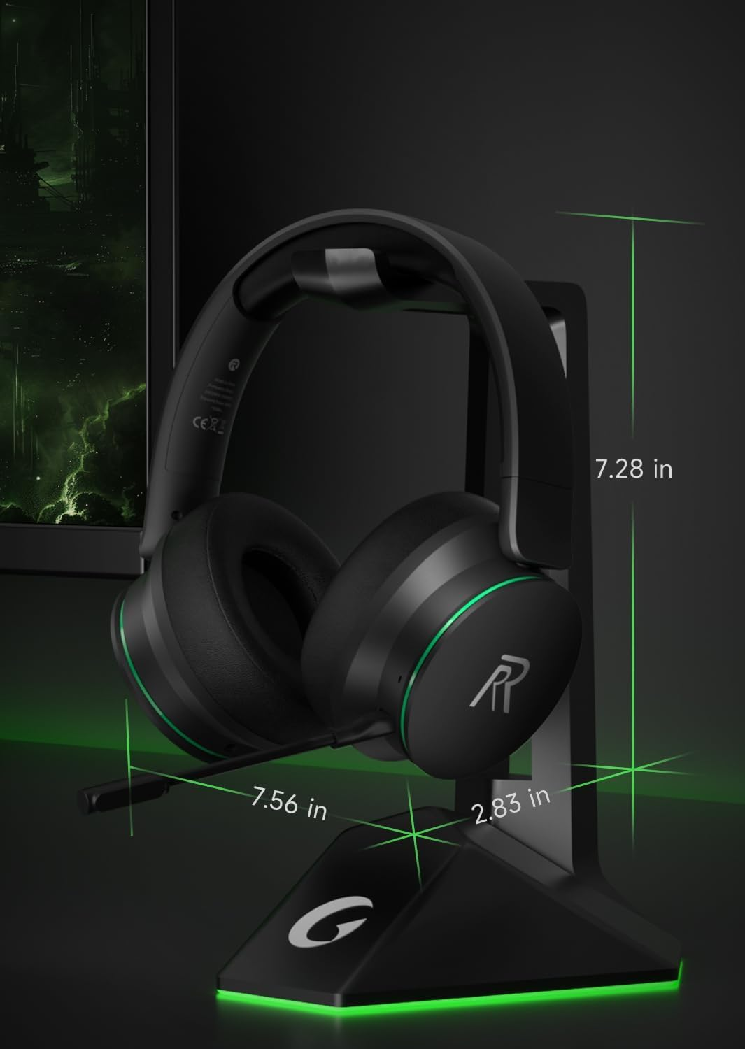 RYR Captain 200 Wireless Gaming Headset for Xbox Series X|S, PS5 & PC, 3D Surround Sound, ENC Mic, 45H Battery - NSD Gaming Supply