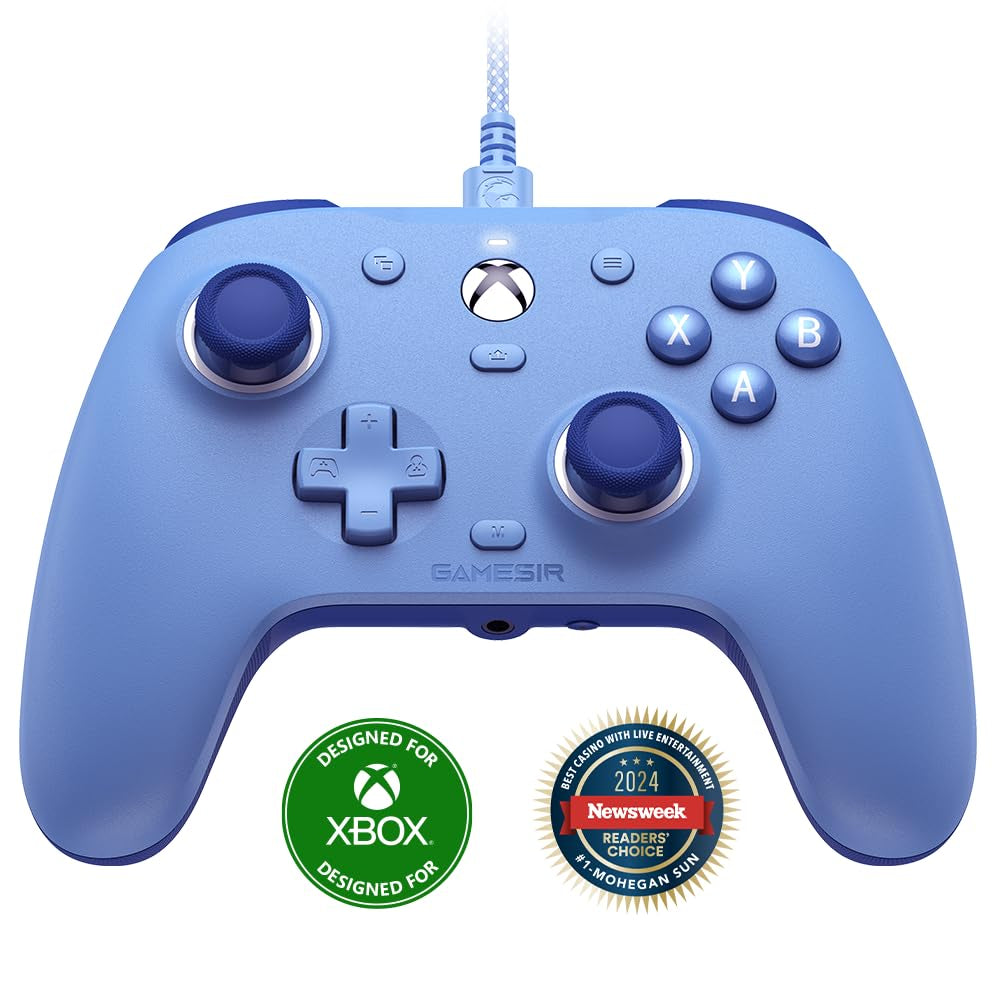 G7 SE Wired Controller for Xbox Series X|S, Xbox One & Windows 10/11, Plug and Play Gaming Gamepad with Hall Effect Joysticks/Hall Trigger, 3.5Mm Audio Jack (Blue)