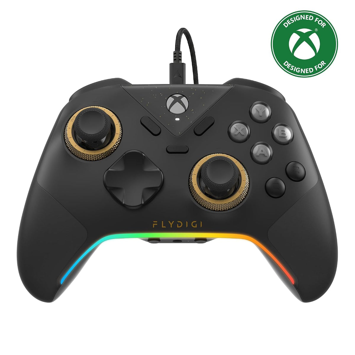 FLYDIGI Vader 5S Wired Xbox Controller, Hall Effect Sticks, Adjustable Tension, 6 Remappable Buttons