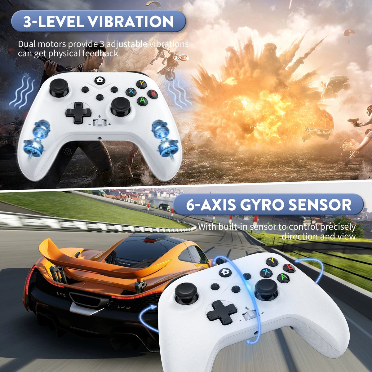 Wireless Controller for Xbox Series X|S, Xbox One & PC, 2.4GHz, Turbo & Dual Vibration