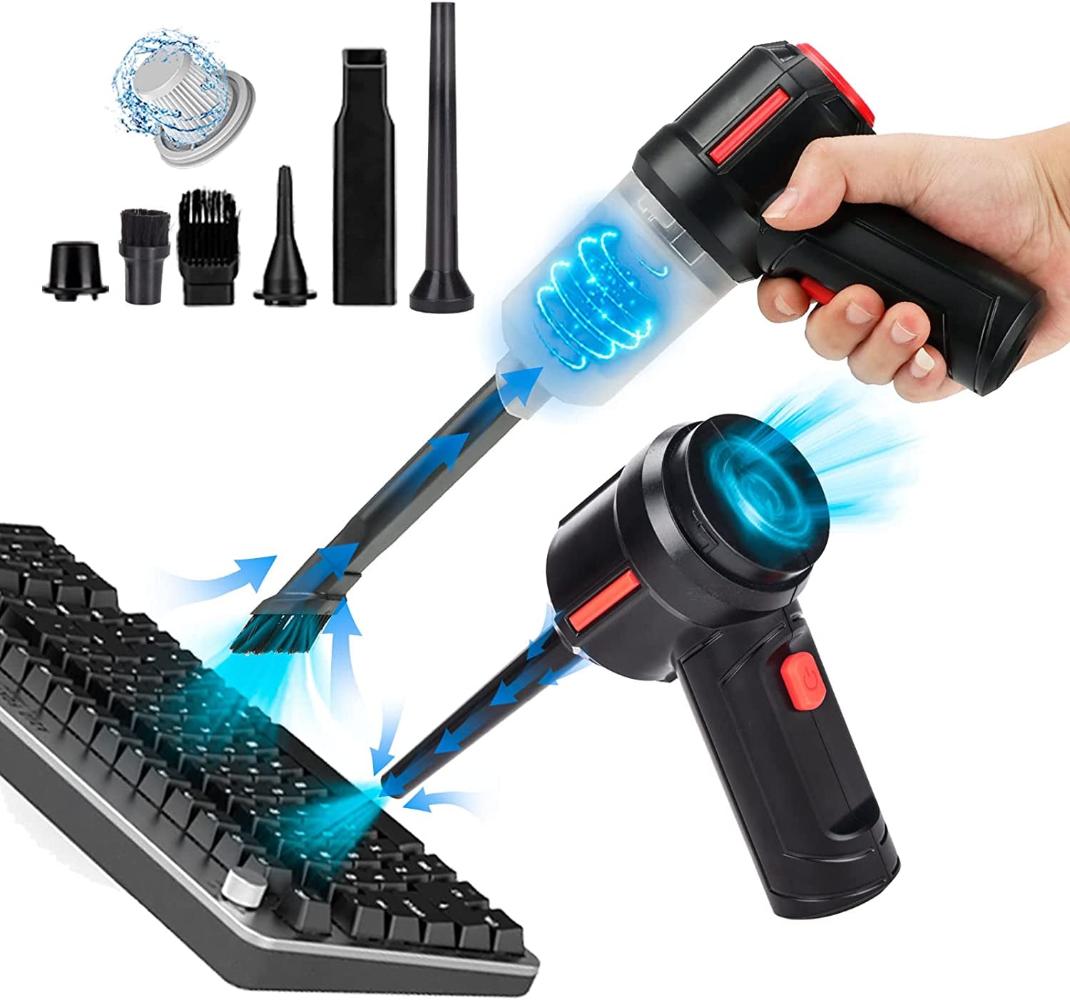 Air Duster - Computer Vacuum Cleaner - for Keyboard Cleaning