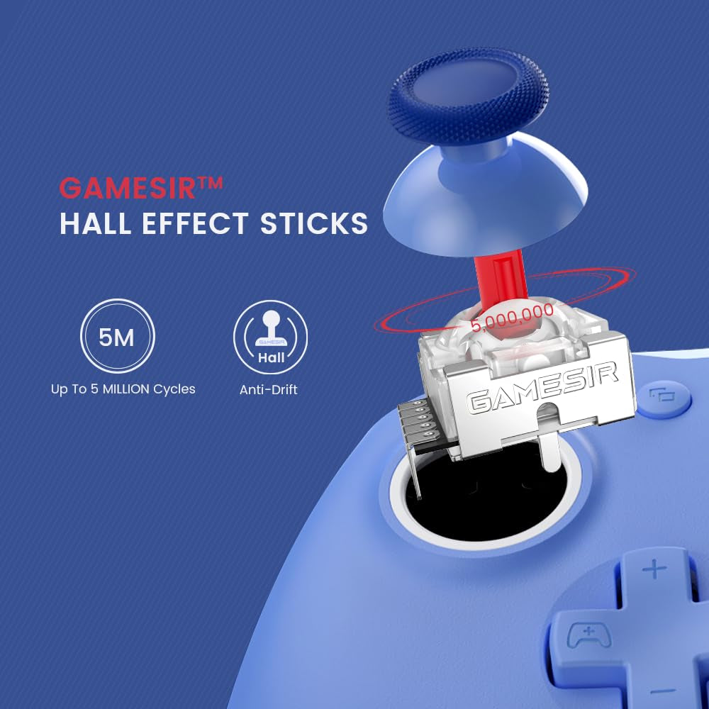 G7 SE Wired Controller for Xbox Series X|S, Xbox One & Windows 10/11, Plug and Play Gaming Gamepad with Hall Effect Joysticks/Hall Trigger, 3.5Mm Audio Jack (Blue)