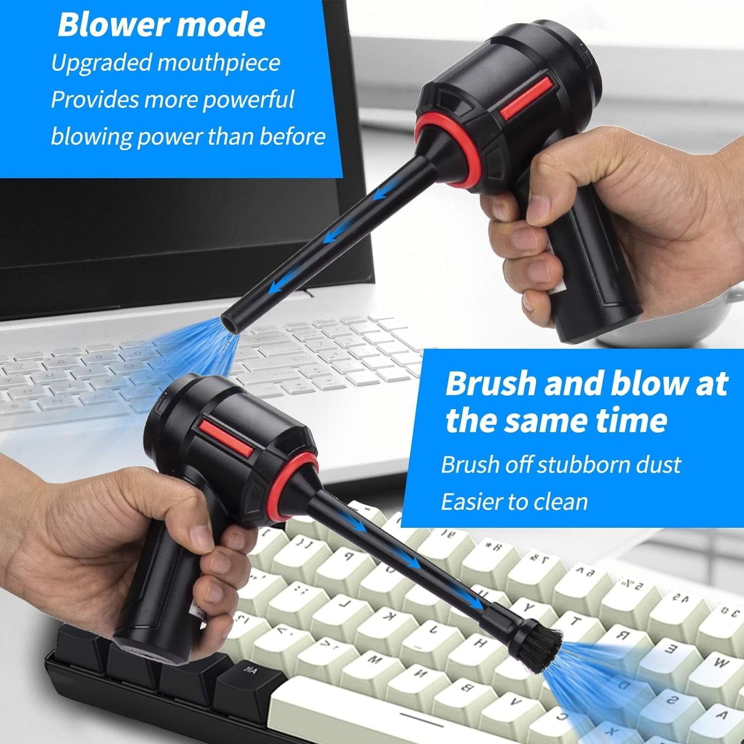 Air Duster - Computer Vacuum Cleaner - for Keyboard Cleaning