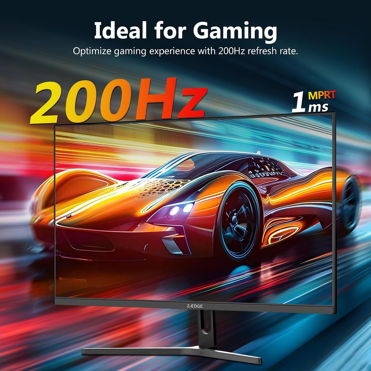 Z-EDGE UG32 32" Curved Gaming Monitor, QHD 1440p, 180Hz, 1ms, FreeSync Premium, 1500R
