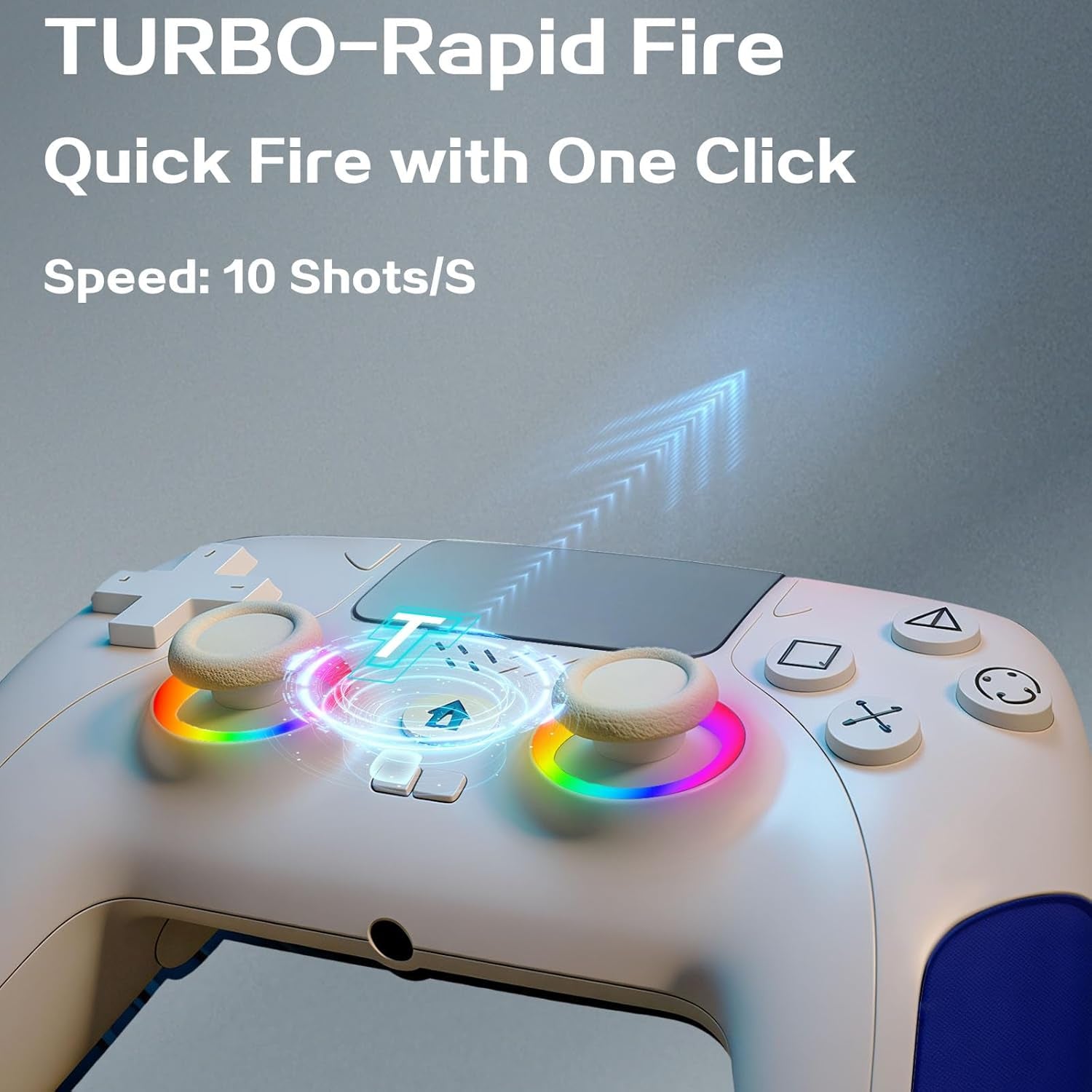 IWGAME RGB Wired Gaming Controller for PS5, PS4, PC, and Multi Platform Use