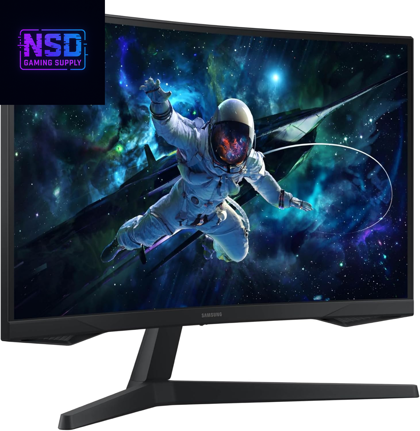 32" Odyssey G55C Series QHD 1000R Curved Gaming Monitor, 1Ms(Mprt), HDR10, 165Hz, AMD Radeon Freesync, Eye Care, Glare Free, Sharp Resolution LS32CG550ENXZA