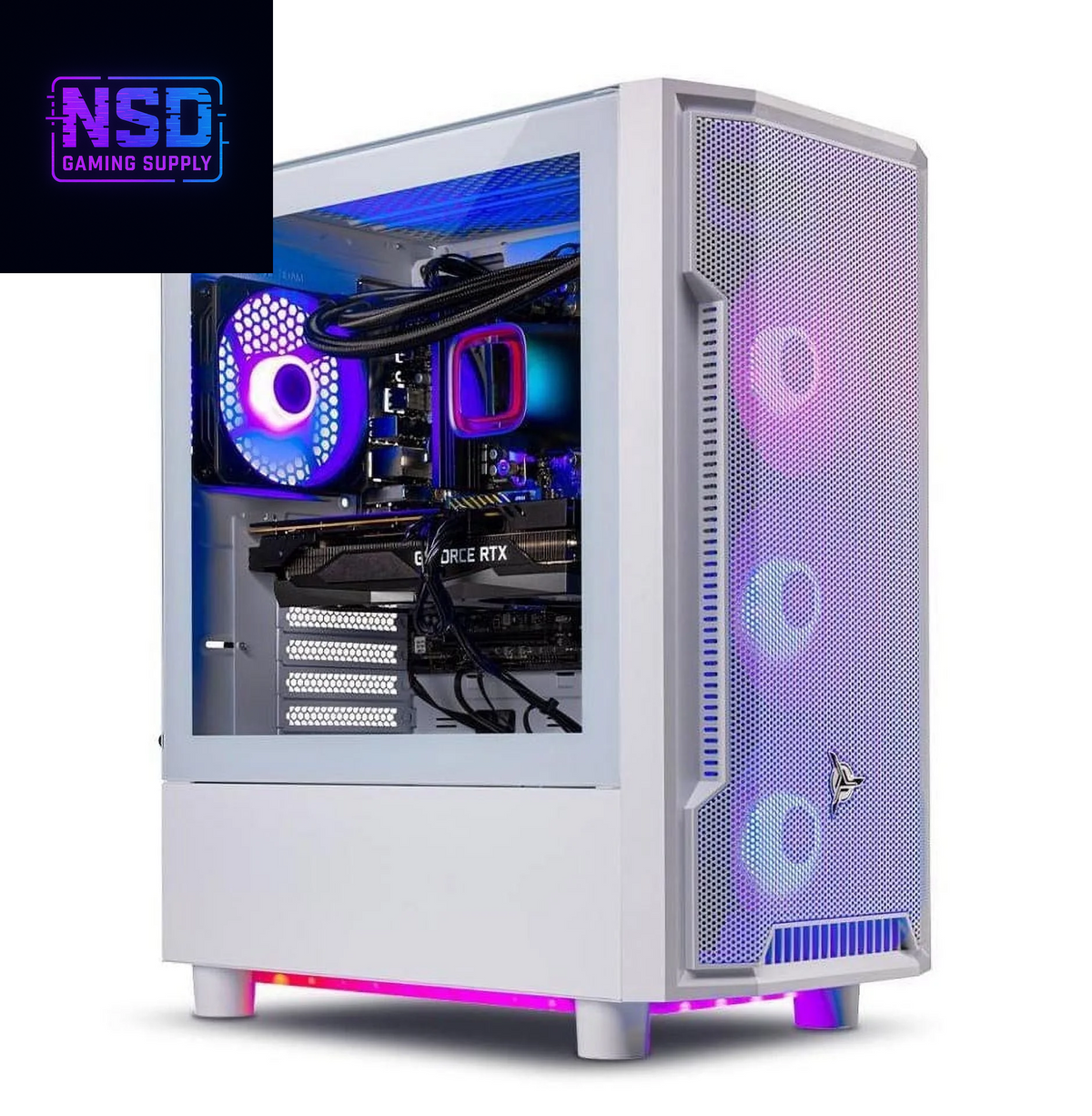 Skytech Archangel Gaming PC Desktop Intel Core I7 14700F NVIDIA Geforce RTX 5060 Ti 2TB Gen4 Nvme SSD 32GB DDR5 RAM, AIO Liquid Cooling Windows 11