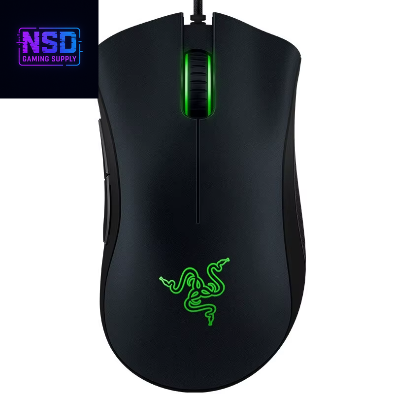 Deathadder Essential Wired Gaming Mouse – 6400 DPI, 5 Programmable Buttons, Ergonomic Design for PC and Laptop Gamers