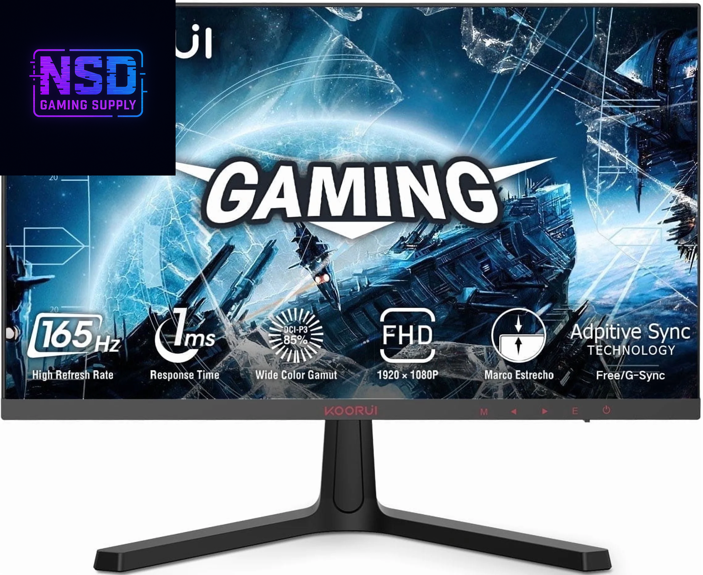 24-Inch FHD 165Hz Gaming Monitor – 1ms Response, Adaptive Sync, HDMI & DisplayPort (Model 24E4)