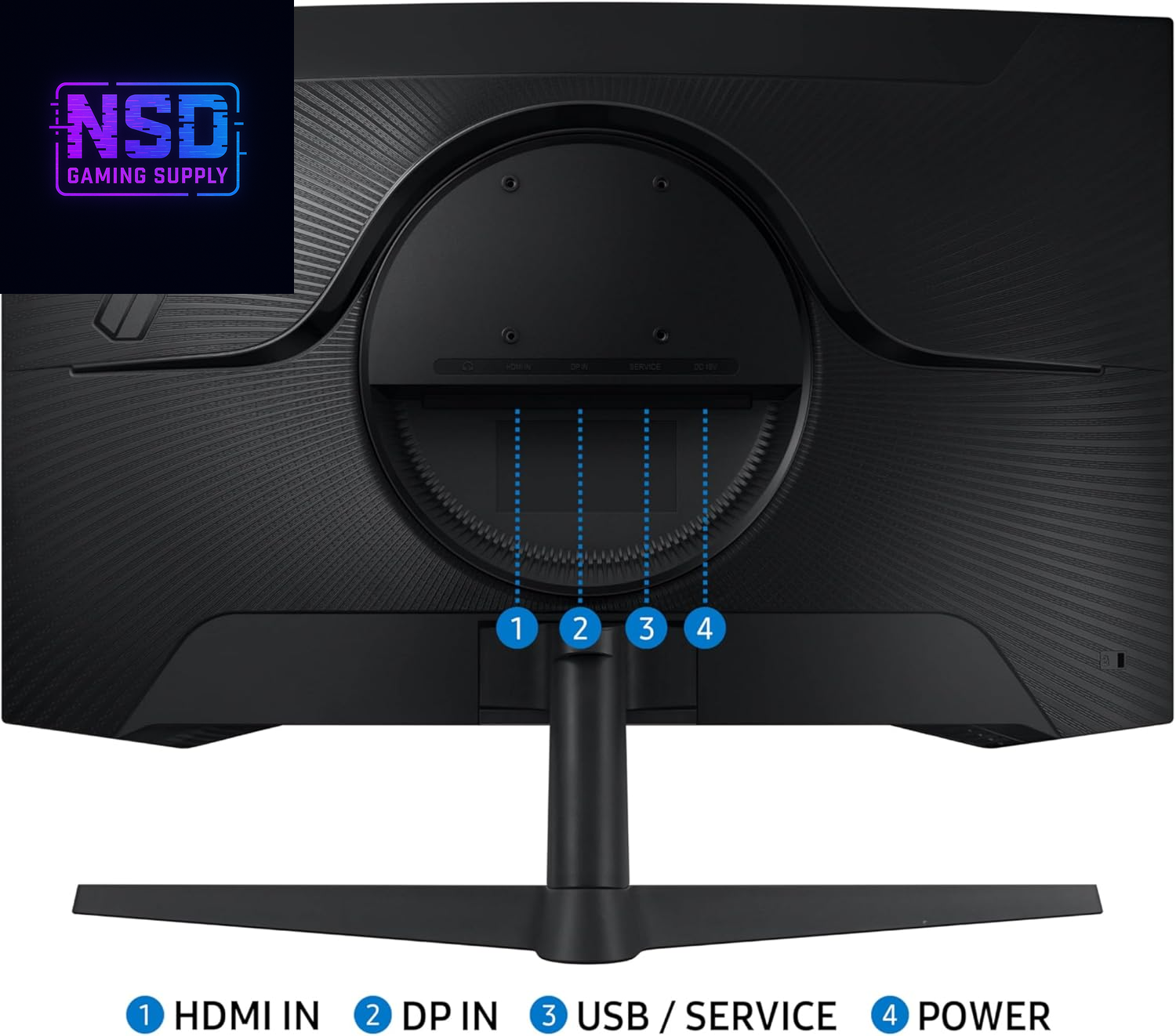 32" Odyssey G55C Series QHD 1000R Curved Gaming Monitor, 1Ms(Mprt), HDR10, 165Hz, AMD Radeon Freesync, Eye Care, Glare Free, Sharp Resolution LS32CG550ENXZA