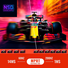 24 Inch Gaming Monitor 200Hz 180Hz 1Ms Freesync HDR 110% Srgb FHD 1080P Computer Monitor HDMI DP Ports Eye Care Frameless VESA Mount Cable Management (ES-G24F4L HDMI Cable Included)