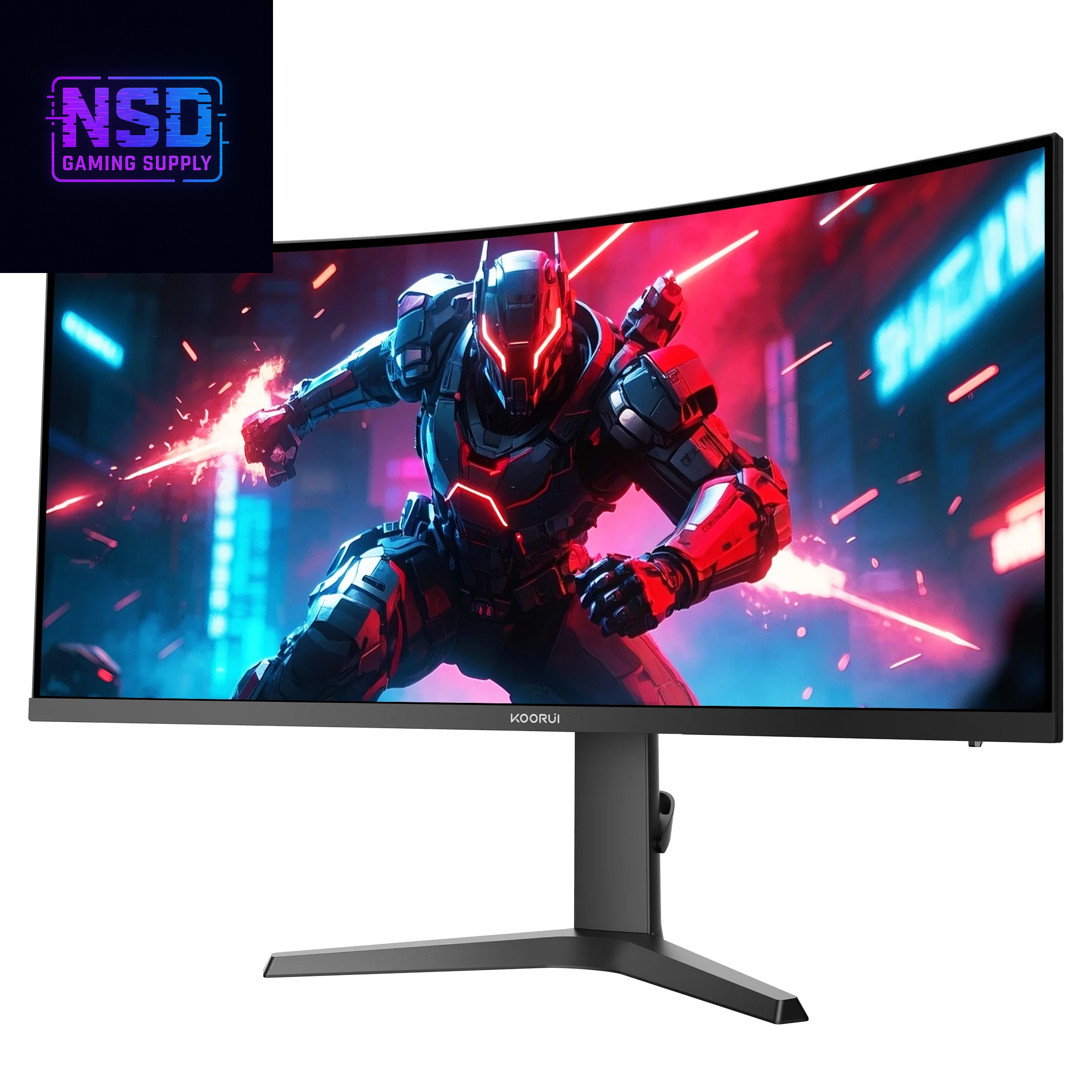 34'' WQHD Curved Gaming Monitor, 180Hz/165Hz Ultrawide Monitor, 3440×1440P 1Ms(Mprt) HDR400, Black