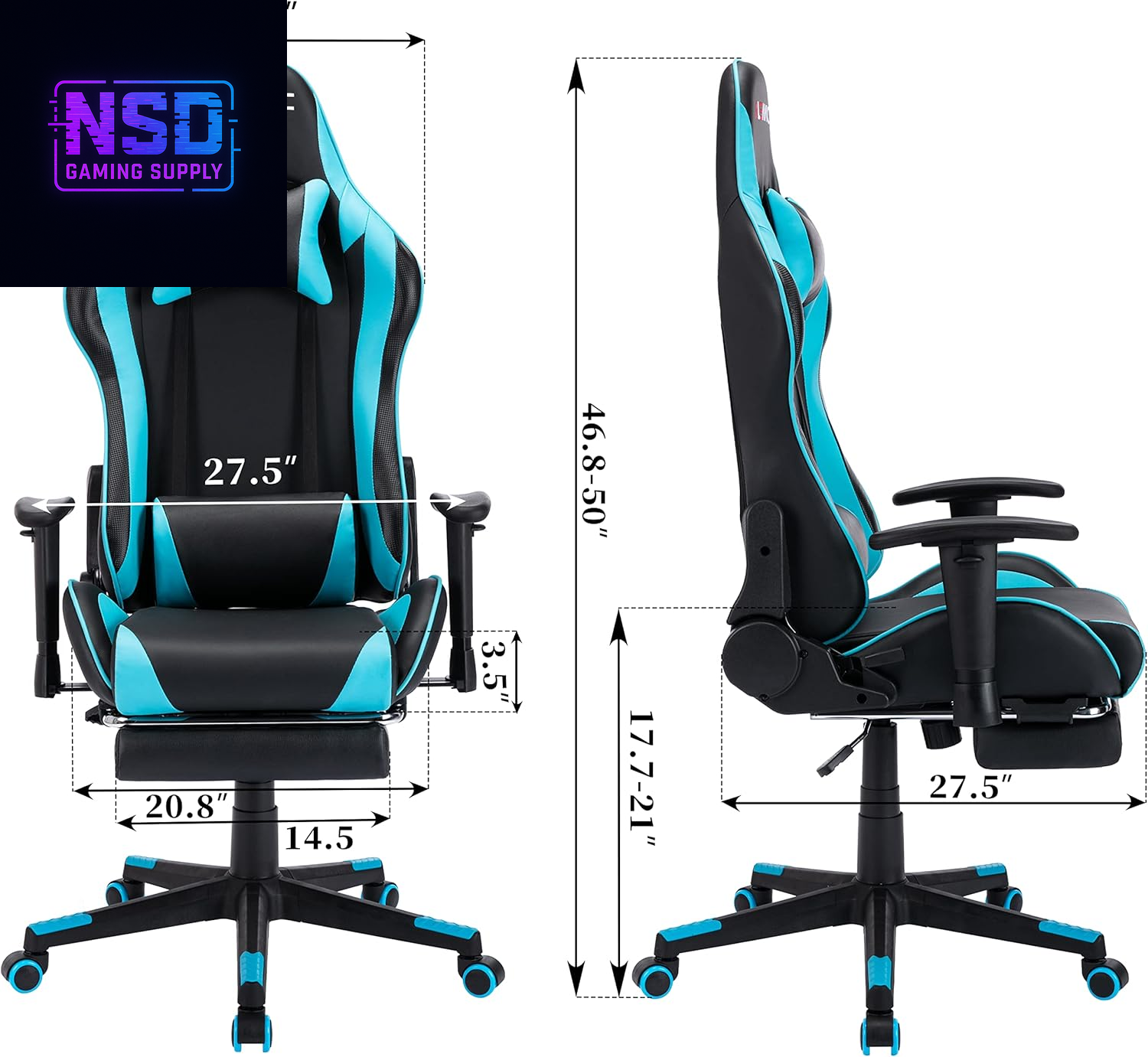 Gaming Chair，Gaming Chair with Footrest， High Back Ergonomic Gaming Chair Adjustable，Racing Style PU Leather Gamer Chair，Computer Gaming Chair with Headrest and Lumbar Support
