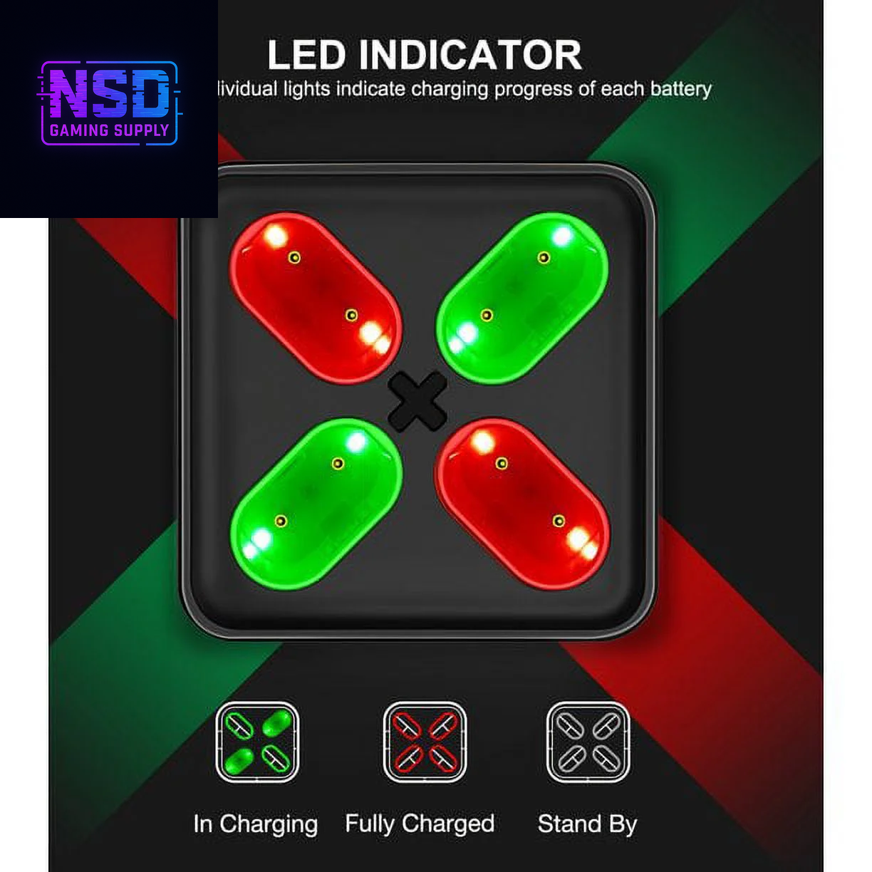 4X5520Mwh Xbox Rechargeable Battery Pack for Xbox Series X Controller,Black