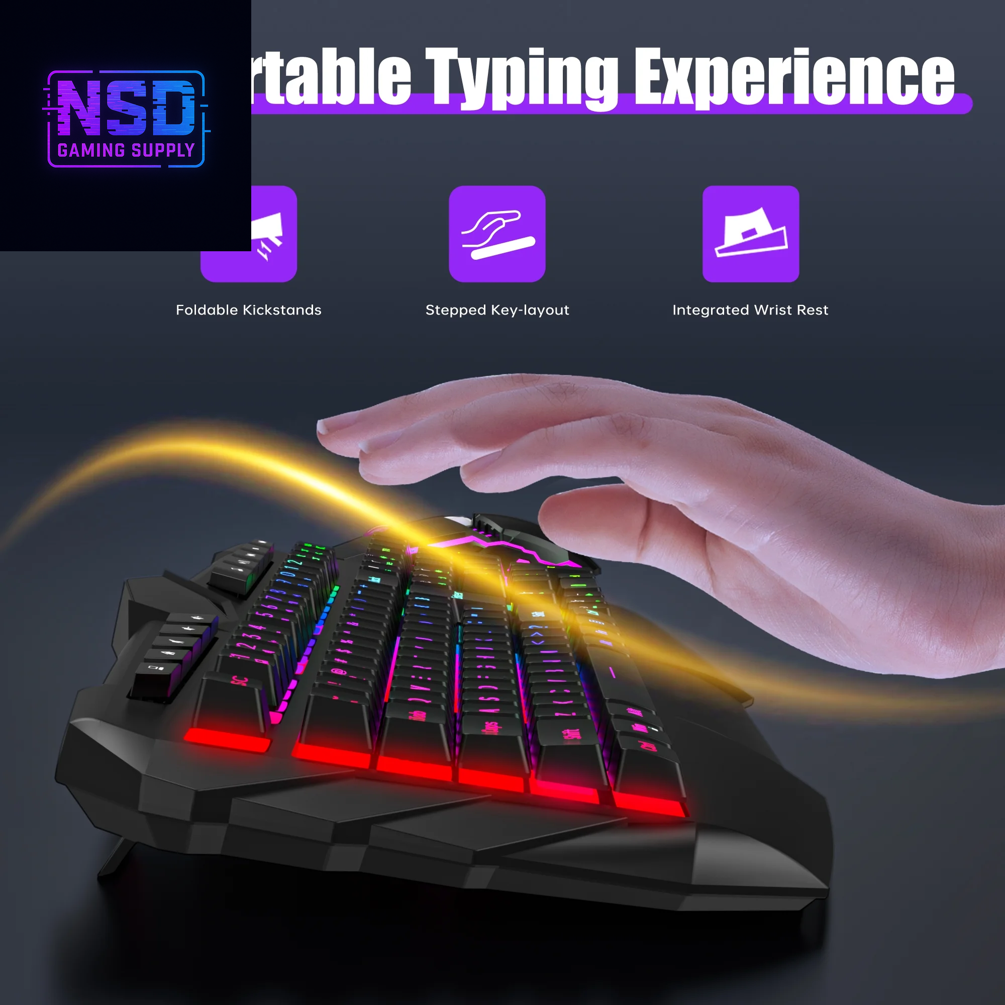 Wired Gaming Keyboard and Mouse Combo, LED RGB Backlit 114 Keys Mechanical Feel Anti-Ghosting Game Keyboard with 12 Multimedia Keys & 7 Colors Backlit Gaming Mouse for Windows PC Laptop Gamer
