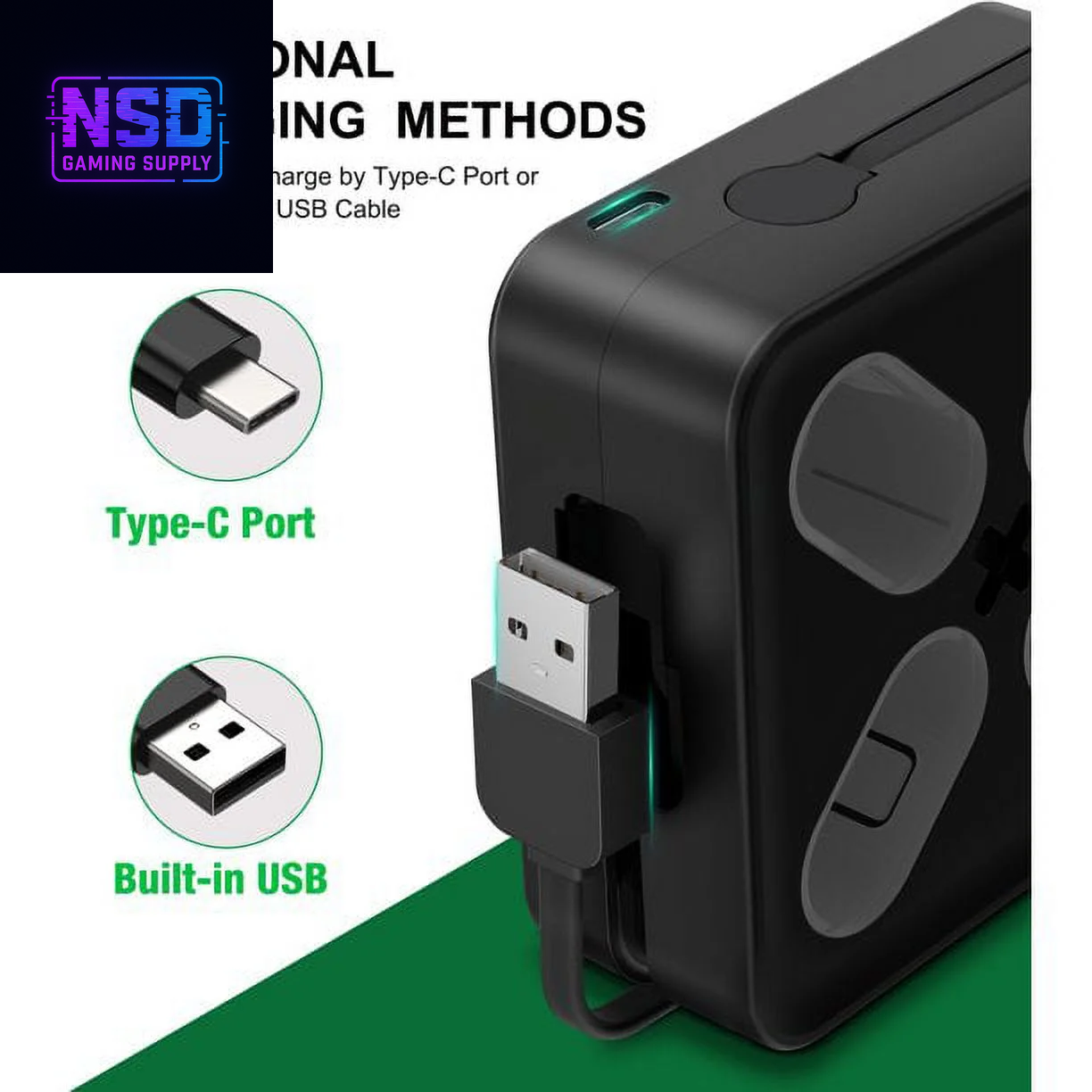 4X5520Mwh Xbox Rechargeable Battery Pack for Xbox Series X Controller,Black