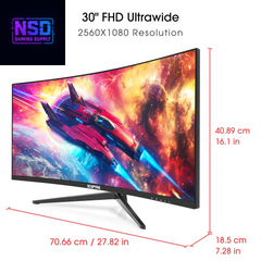 New Curved 30-Inch Gaming Monitor up to 200Hz 1800R 2025