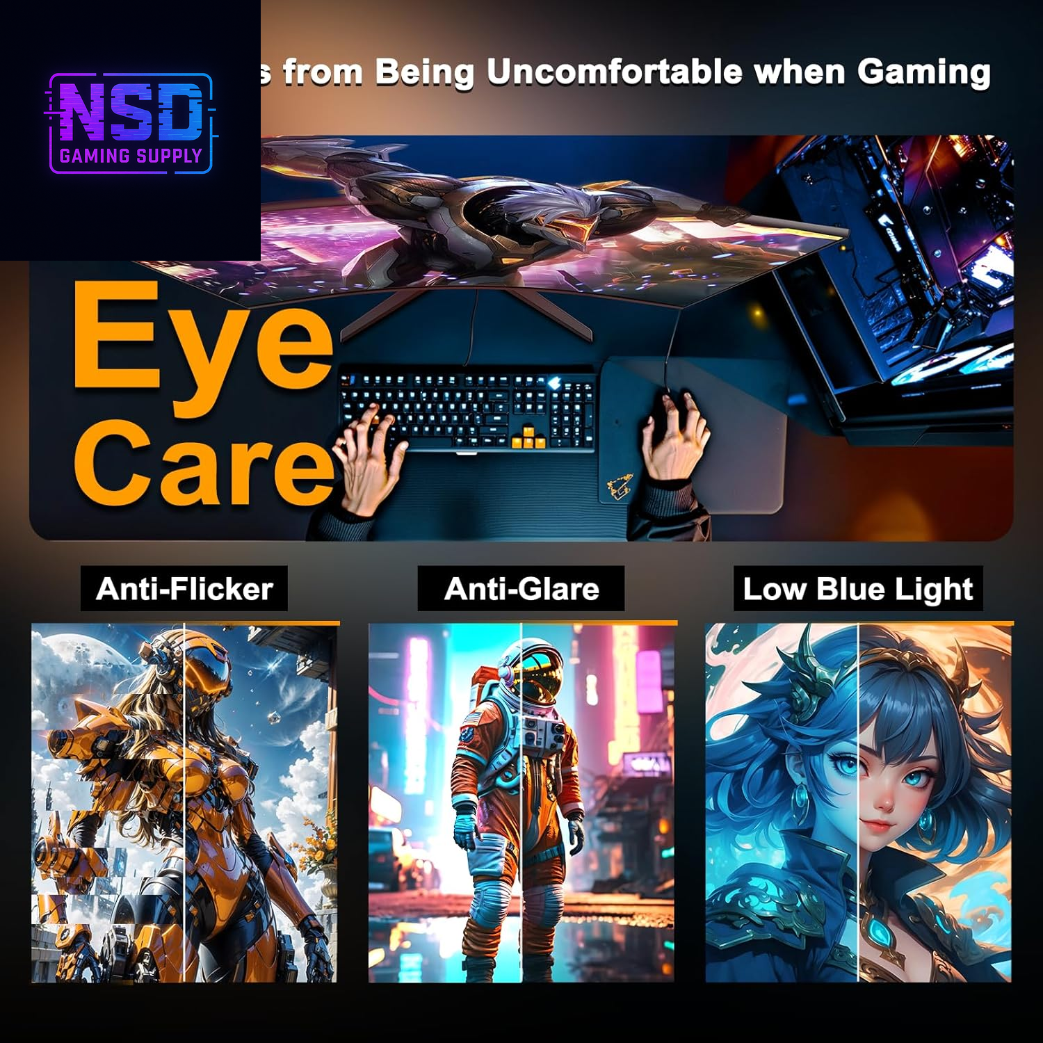 24‑inch Curved Gaming Monitor, 180 Hz, 1 ms MPRT, FHD, FreeSync, 130% sRGB, HDR, Built‑in speakers, HDMI + DP, VESA, metal stand, HDMI cable included