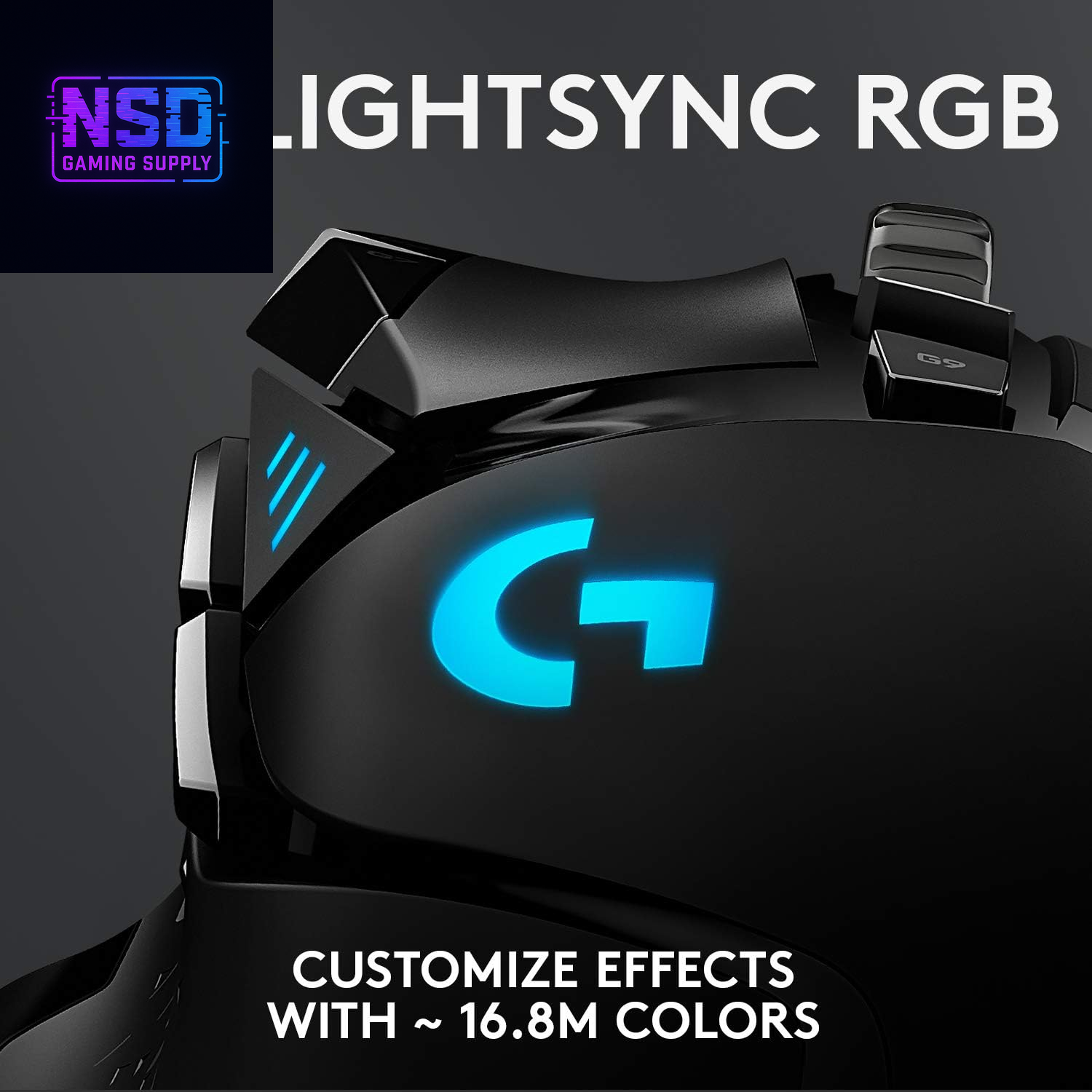 502 HERO High Performance Wired Gaming Mouse, HERO 25K Sensor, 25,600 DPI, RGB, Adjustable Weights, 11 Buttons, On-Board Memory, Pc/Mac