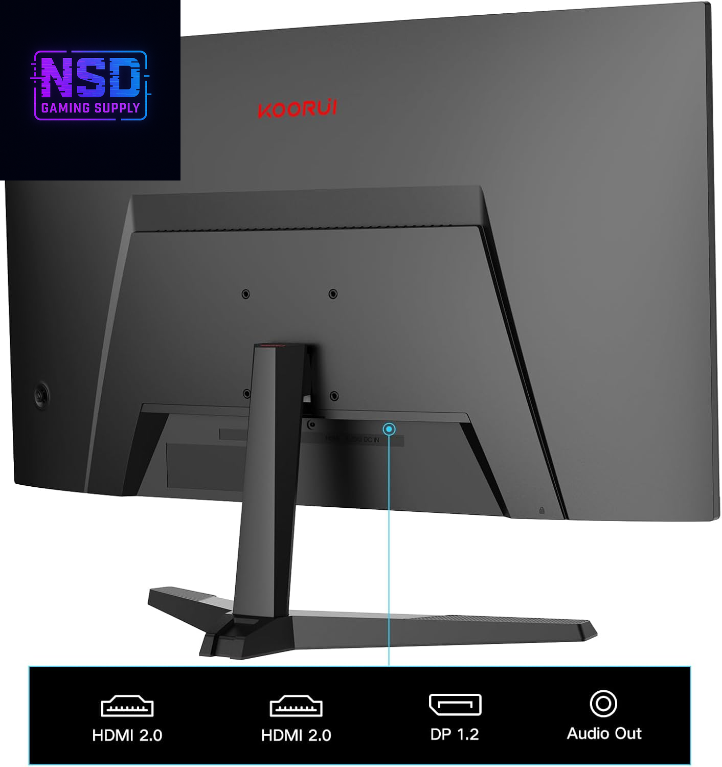 24 Inch Curved Gaming Monitor 180Hz FHD 1080P Computer Monitor, 1Ms 1500R Display, Adaptive Sync, Freesync Premium, HDMI 2.0X2 & DP 1.2, VESA, Tilt, 24E6CA