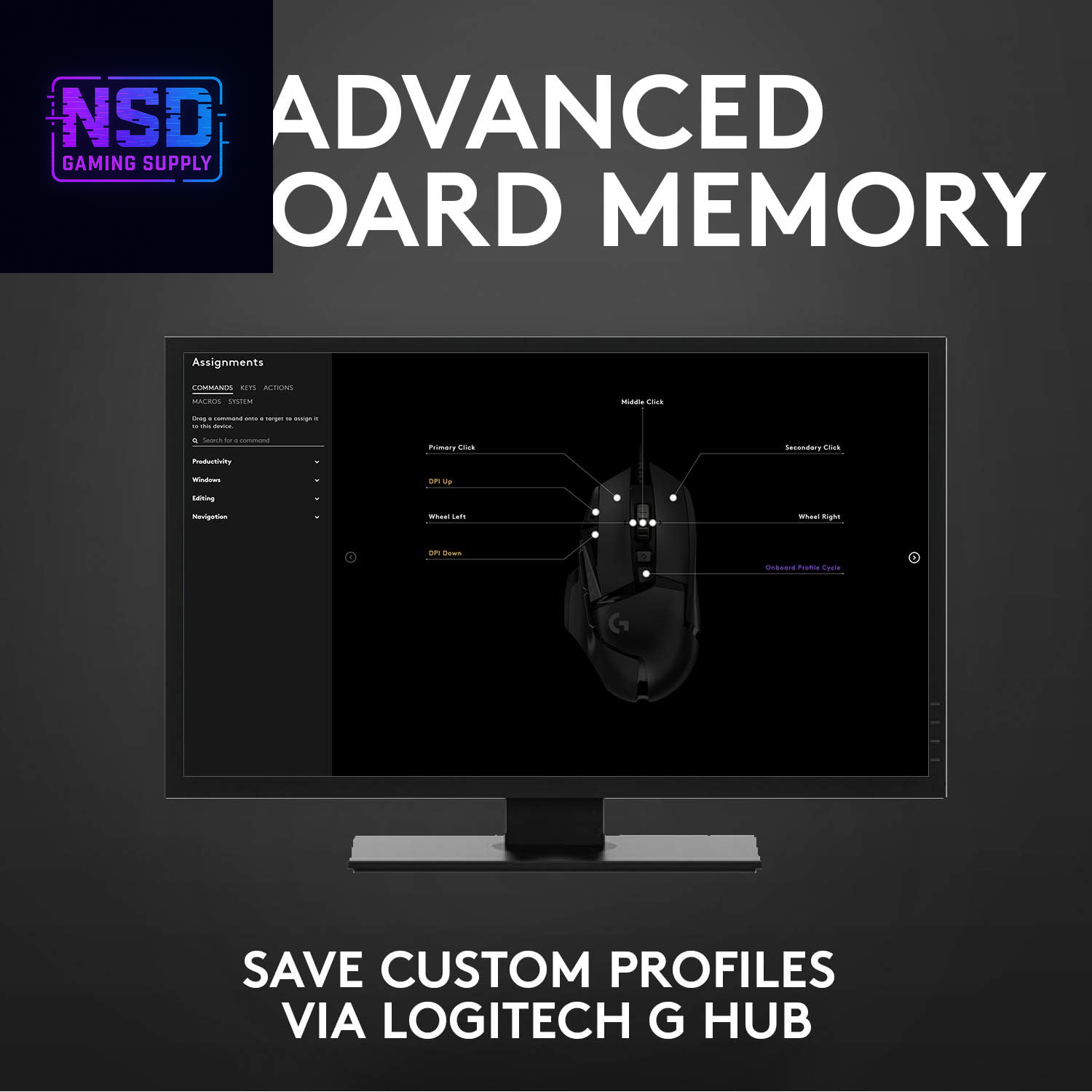 502 HERO High Performance Wired Gaming Mouse, HERO 25K Sensor, 25,600 DPI, RGB, Adjustable Weights, 11 Buttons, On-Board Memory, Pc/Mac