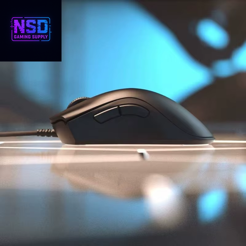 Deathadder Essential Wired Gaming Mouse – 6400 DPI, 5 Programmable Buttons, Ergonomic Design for PC and Laptop Gamers